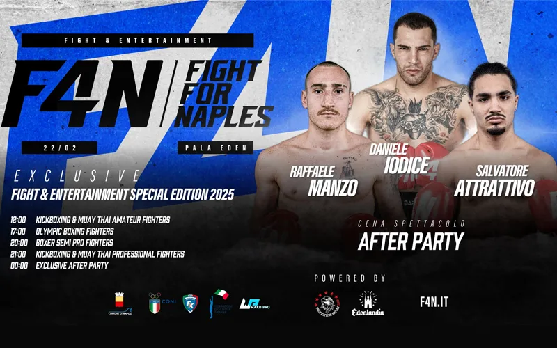 fight for naples evento organizzato da luca donadio personal trainer e coach da combattimento